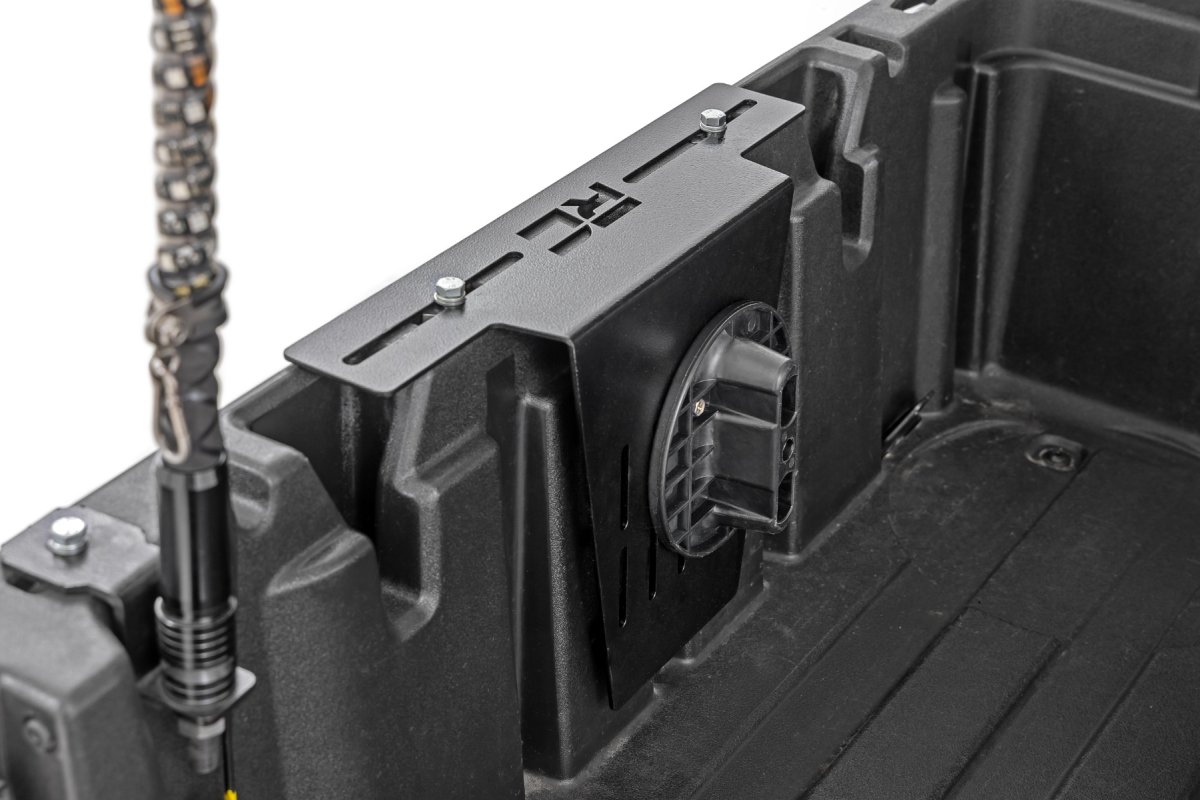 Polaris Ranger XP 1000 EPS Hunter Edition Fluid Container Bed Side Mount - Rough Country - Gloss Black - 2017+